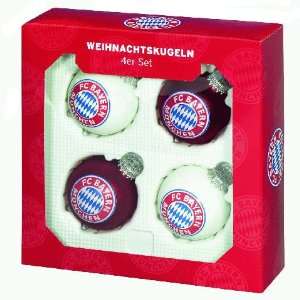FC Bayern München Christbaumkugeln (4er Set)  Sport 