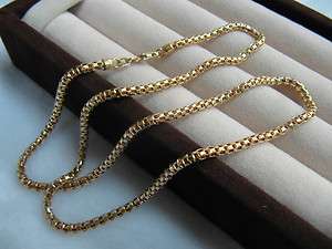 Solid 18K Yellow Gold necklace chain / Italy craft / 9.78g 18inch L 