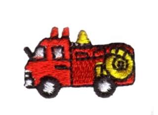 Small Fire Engine Iron On Embroidered Patch 114192  