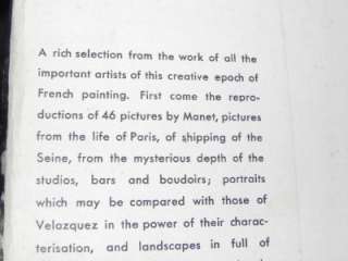 1937 The Impressionists Manet Pissarro Monet Renoir  