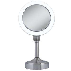 Zadro Surround Light 10X/1X Vanity Mirror in Satin Nickel SLV410 at 