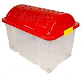 Aufbewahrungsbox Kunststoffbox Rollbox Deckel Rollen Spielzeugkiste 