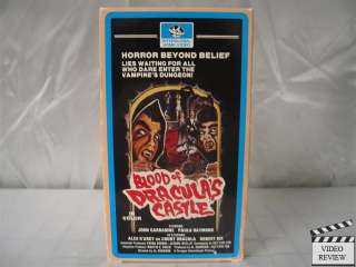 Blood of Draculas Castle VHS John Carradine  
