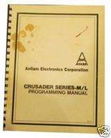 Anilam Crusader Series M/L Programming Manual  