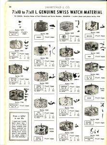 Swartchilds Catalog Watch Material PDF of vintage guide  