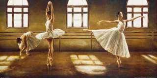   Cristina   Ballet   Kunstdruck Artprint Gemälde   Grösse 100x50 cm