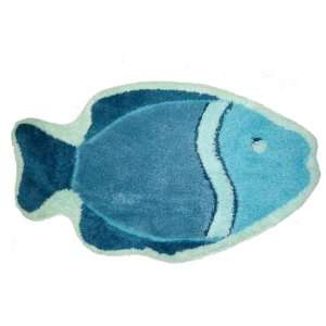 Badezimmer Garnitur Coral Fish (blau, 70x120, Badteppich)  