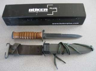 BRAND NEW Boker Plus M3 1943 Fixed Blade Trench Knife & Sheath 