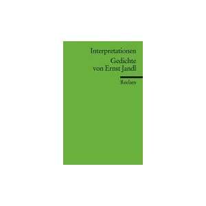 Interpretationen Gedichte von Ernst Jandl  Kristina Pfoser 