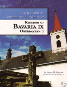 Bavaria Oberbayern 2 Map Gde to German Parish Registers  
