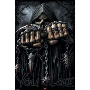 1art1 48188 Gothic   Game Over Reaper, Spiral Poster 91 x 61 cm 