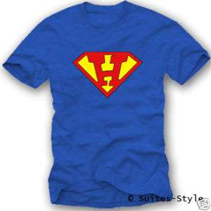 Superman T Shirt   Buchstabe H / Neu S XXL,3XL Kult  