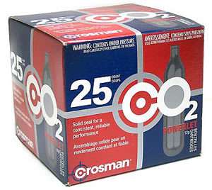 Crosman 12 Gram CO2 25 Cartridges  