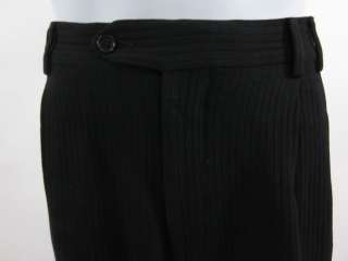 MONDO DI MARCO Mens Black Striped Dress Pants Sz 31  