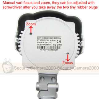   HAD CCD Bullet Camera 4 9mm Vari focus Lens & Flexible bracket  