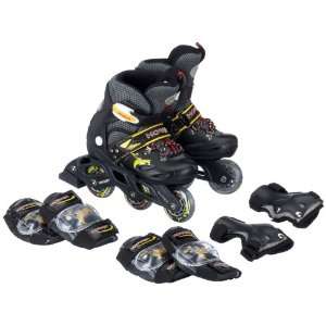 Hudora 36331   Junior Skate Set mit Protektoren und Rucksack, Größe 
