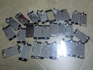 LOT OF 24 APPLE iPHONE 4 4G FRONT PANEL LCD DIGITIZER ASSEMBLY BROKEN 
