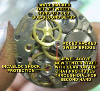 They simply placed a hollow canon pinion that allowed a wheeled 