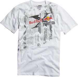 FOX RACING MENS X FIGHTER RED BULL WHTE S/S TEE T SHIRT  