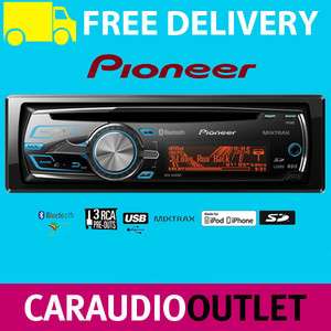 Pioneer DEH 6400BT Bluetooth Car Stereo CD  USB SD Aux In Player 