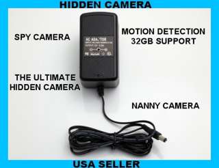   Micro Motion Activated AC Adapter Hidden Nanny Camera DVR   PRO  