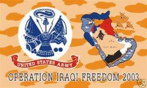 ARMY OPERATION IRAQI FREEDOM 03 FLAG 3X5 BANNER  