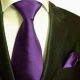   + Einstecktuch violett lila by Paul Malonevon P. M. Krawatten