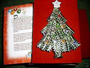 AVON 2008 COLLECTIBLE CHRISTMAS TREE PIN FIFTH ANNUAL  