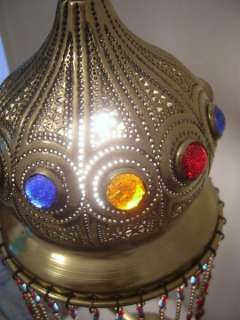Handmade Moroccan Decor Brass Table Floor Lamp Light  