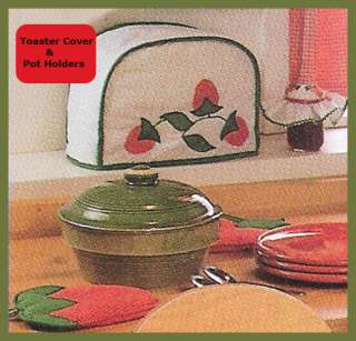   Biscuit Caddy Liner and A Toaster Pattern All Strawberry Design