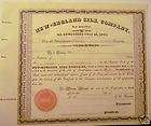 New England Silk Co Dedham MA Antique Stock Certificate