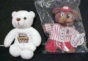 Teddy Graham Bean Bag MILLENNIUM & Baseball Bears  