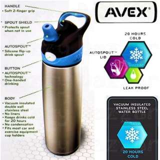 CONTIGO BPA Free Travel Eco DRINK WATER Bottle Thermos Stainless 
