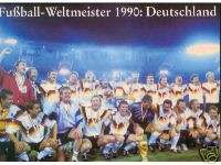 Weltmeister 1990 + off. Siegerpostkarte + Deutschland  