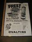 ovaltine captain midnight 1950s shake up mug store display poster