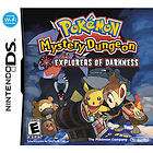 Pokemon Mystery Dungeon Explorers of Darkness Nintendo DS, 2008  