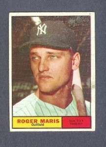 1961 Topps Baseball #2 Roger Maris  VG/EX  