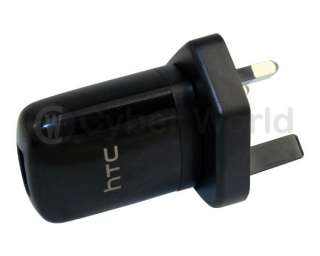   UK 3 Pin Plug Mains Charger Power Adaptor HTC Wildfire S  