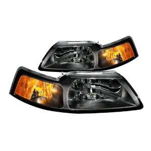 Anzo USA 121040 Ford Mustang Crystal Black Headlight Assembly   (Sold 