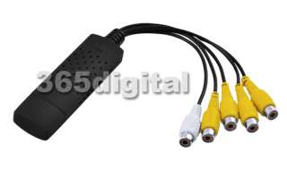 USB 4 Ch CCTV DVR Video Audio Capture Adapter Recorder  