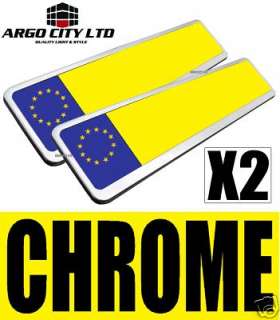CHROME NUMBER PLATE SURROUNDS FORD FUSION SIERRA KUGA  