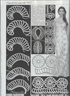Floral Crochet Patterns Book Top Skirt Dress Cardigan Irish Lace Spec 