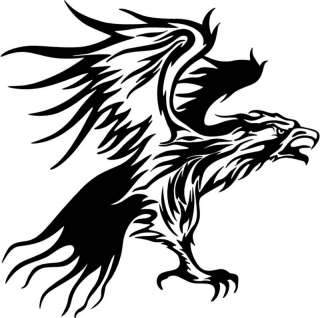 Tribal Flames EAGLE Car/Vehicle Stickers Decal  