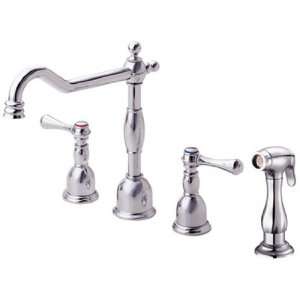  Danze D422057AC Two Handle Kitchen Faucet w/ Side Spray in 