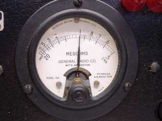 General Radio 1862 B Megohmmeter Vintage  