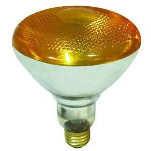 Feit Electric 100PAR/A/1 120 Volt Lightweight PAR38 Reflector, Amber