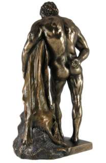 Hercules Resting Bronzed Finish Statue Nemean Lion  