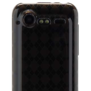 Grey Argyle Candy Soft Skin Case HTC Droid Incredible 2  