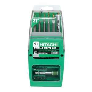  Hitachi 728765 21 Piece Quick Change Drill & Drive Bit Set 