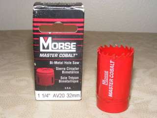 New 1 1/4 Morse Master Cobalt Bi Metal Hole Saw  